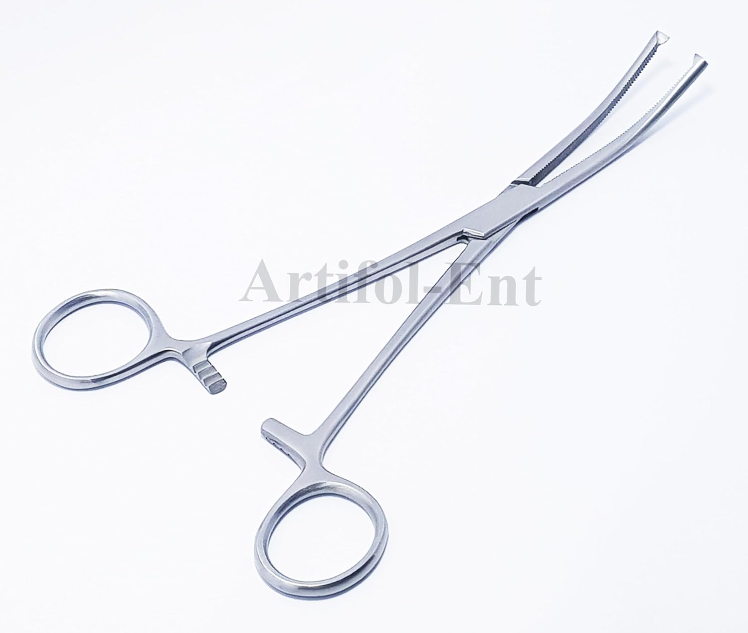 Rochester Ochsner (Kocher) Forceps – Curved, 1×2 Teeth, Serrated Jaws | Stainless Steel Surgical Clamps – 3 Pcs Set