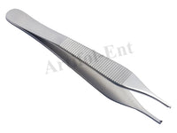 Adson Tissue Forceps 1×2 Teeth – 12 cm & 15 cm Kocher Surgical Tweezers | Stainless Steel Precision Instruments | 4 Pcs #‎114910111 & 114910113