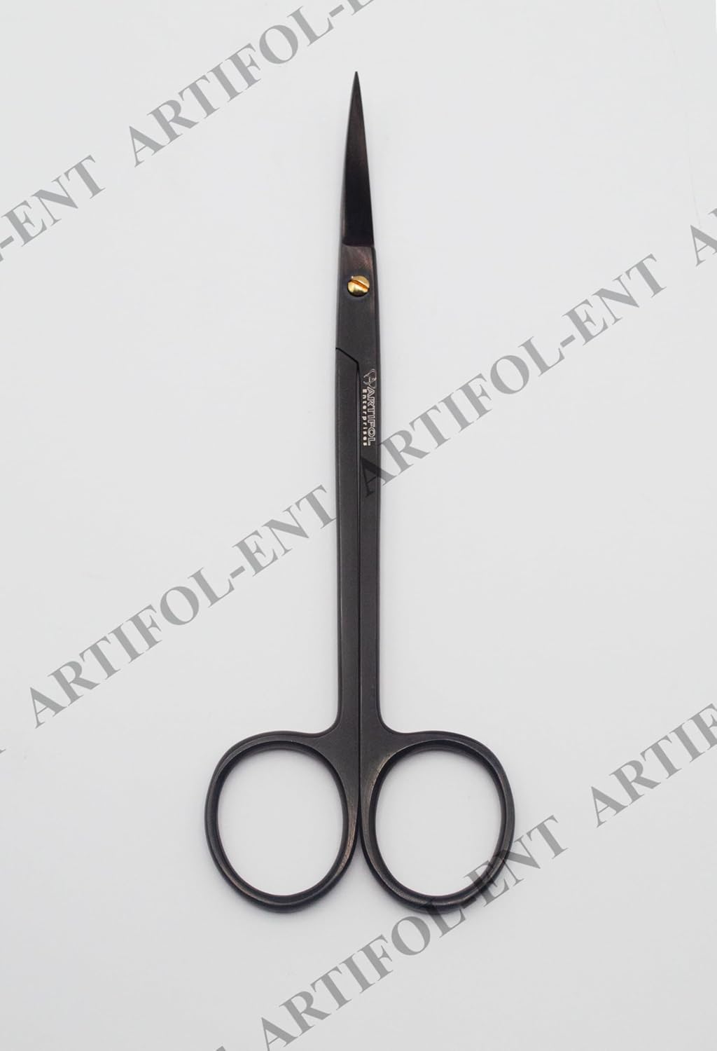 Elite TC Joseph Präzisionsschere – 14,5 cm gebogen | Wolframkarbid-Schneide | Stealth Black Professional Finish #OS1082
