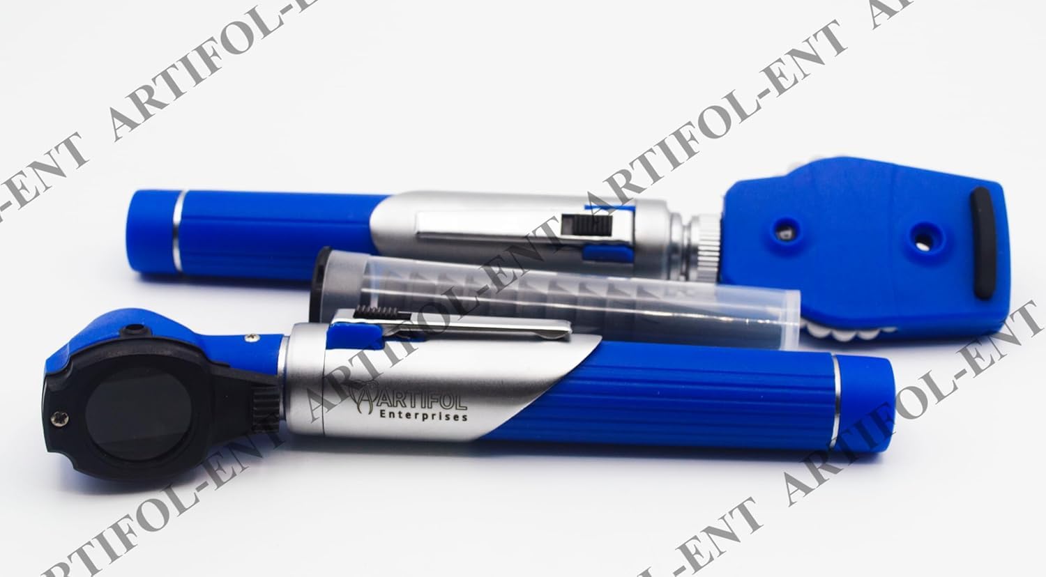 Artifol Student Home Use ENT Otoscope Examination Kit – Fiber Optic Diagnostic Set, Blue Color #OS1096