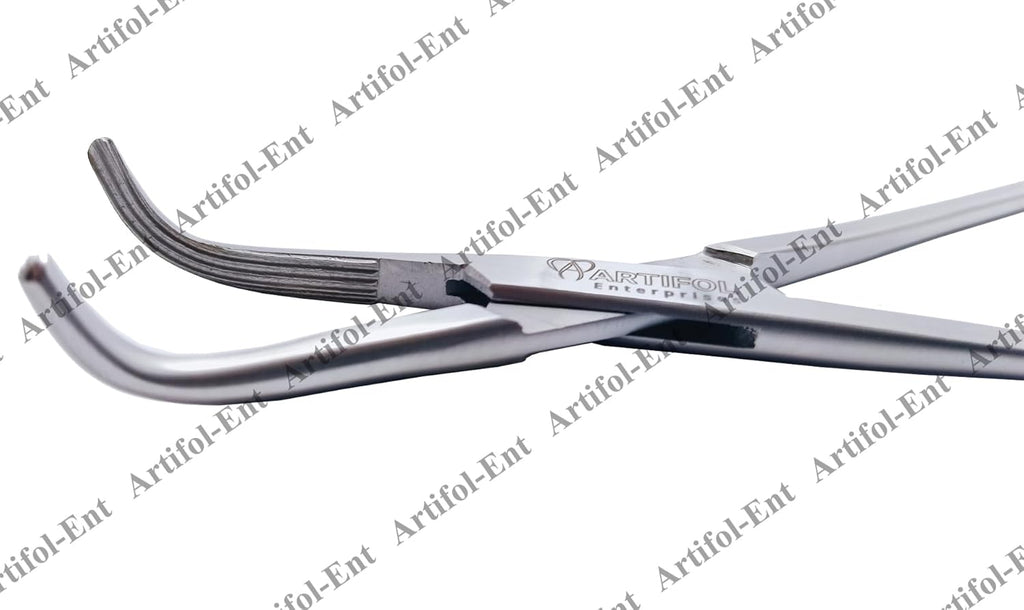 LAHEY Gall Duct Clamps – 19 cm Curved | 3 Pcs Set | Stainless Steel | Precision Bile Duct Management #115910261