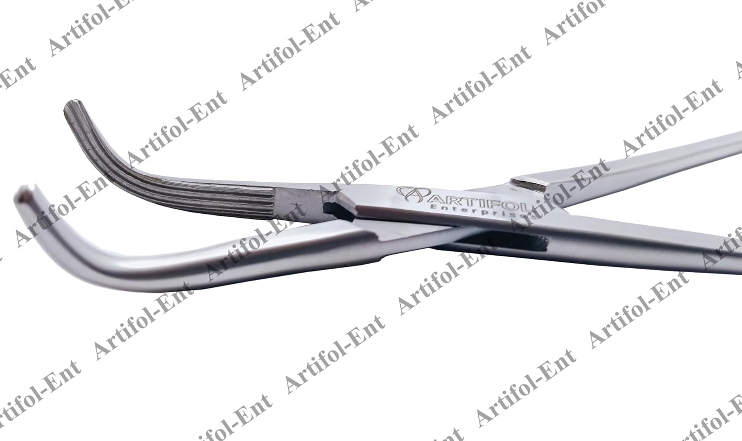 LAHEY Gall Duct Clamps – 19 cm Curved | 3 Pcs Set | Stainless Steel | Precision Bile Duct Management #115910261