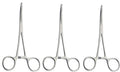 Rochester Carmalt Forceps – 16 cm Curved (3 Pcs Set)  Stainless Steel Surgical Forceps for Precise Tissue Handling | #115910198