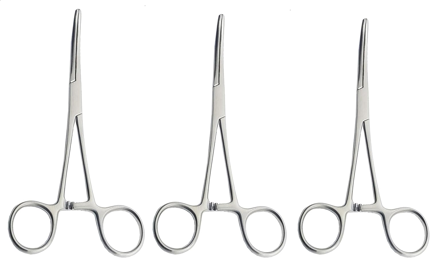 Rochester Carmalt Forceps – 16 cm Curved (3 Pcs Set)  Stainless Steel Surgical Forceps for Precise Tissue Handling | #115910198