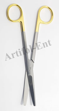 TC Mayo Scissors Curved 17 cm – 2 Pcs | Tungsten Carbide Cutting Edges | Stainless Steel Surgical Scissors #113910605