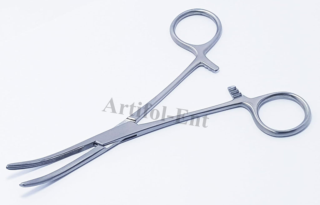 Rochester Carmalt Forceps – 16 cm Curved (3 Pcs Set)  Stainless Steel Surgical Forceps for Precise Tissue Handling | #115910198