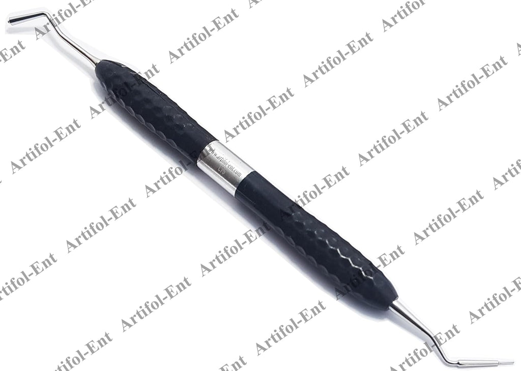 CT6 Dental Composite Resin Filling Instruments – 17 cm | 3 Pcs Set | Double Ended | Black Silicone Handle