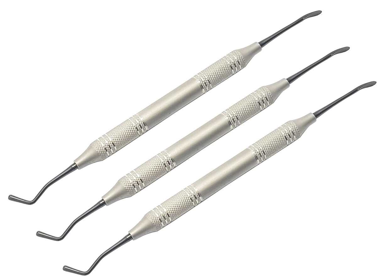 Bevertail Anterior Composite Filling Instruments | 3-Piece Dental Kit | Titanium Black Non-Stick Tips #TNCVKR1