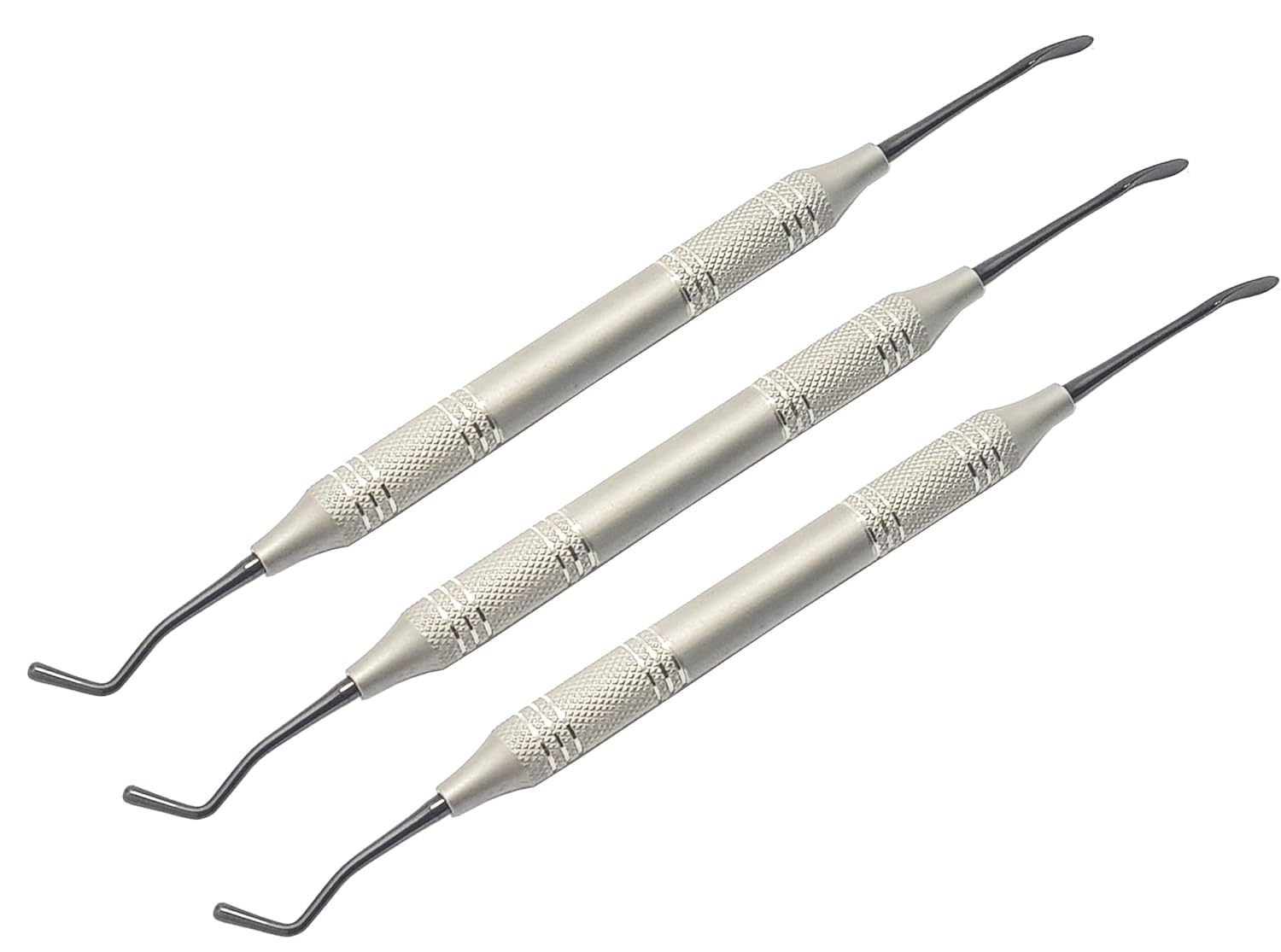 Bevertail Anterior Composite Filling Instruments | 3-Piece Dental Kit | Titanium Black Non-Stick Tips #TNCVKR1