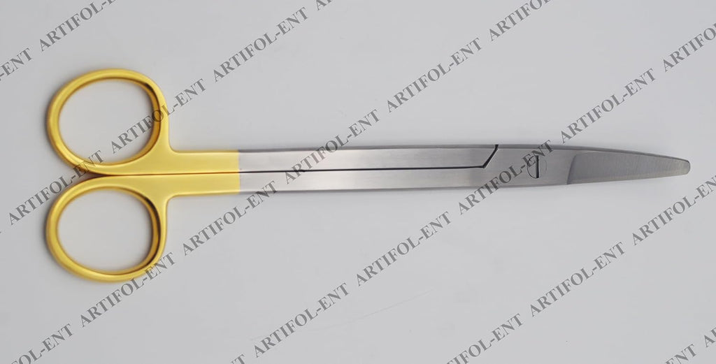 TC Parametrium-Style Curved Scissors – 22.5 cm | Tungsten-Enhanced Precision Cutting Tool | High-Grade Stainless Steel | Long Reach, Smooth Action & Reusable | Ideal for Crafting & Cutting #113910607