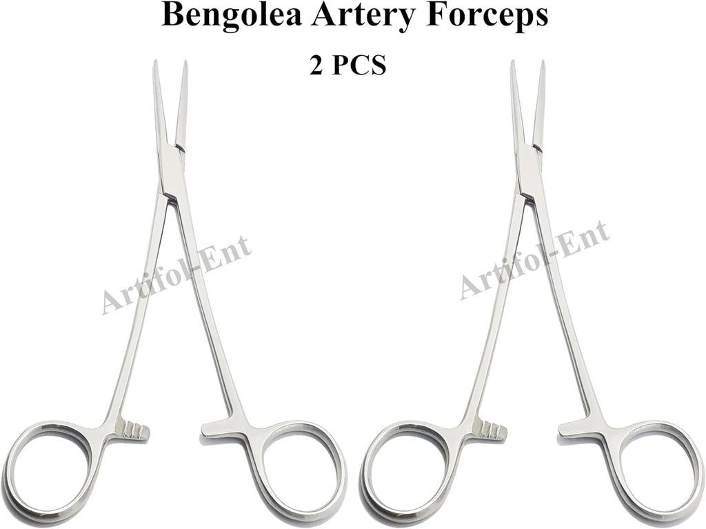 Bengolea Artery Forceps – Straight, 26 cm (10") | Premium Grade Surgical Forceps, 2-Piece Set #115910205