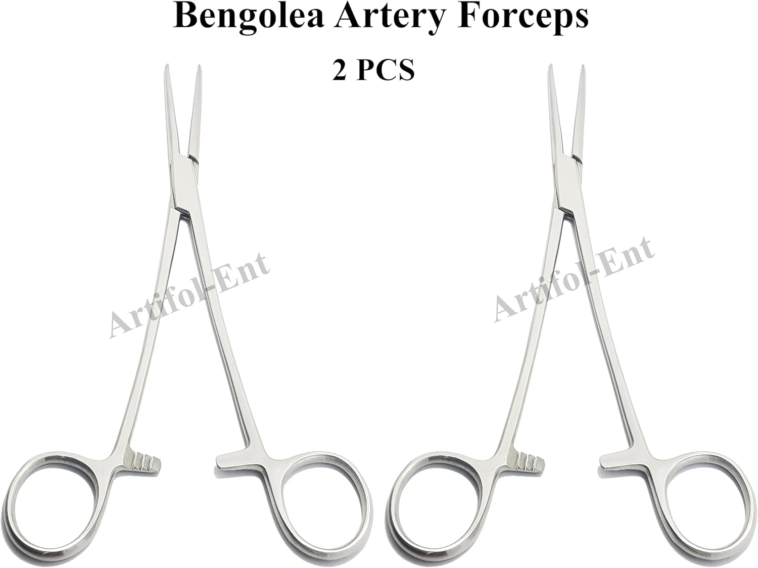 Bengolea Artery Forceps – Straight, 26 cm (10") | Premium Grade Surgical Forceps, 2-Piece Set #115910205