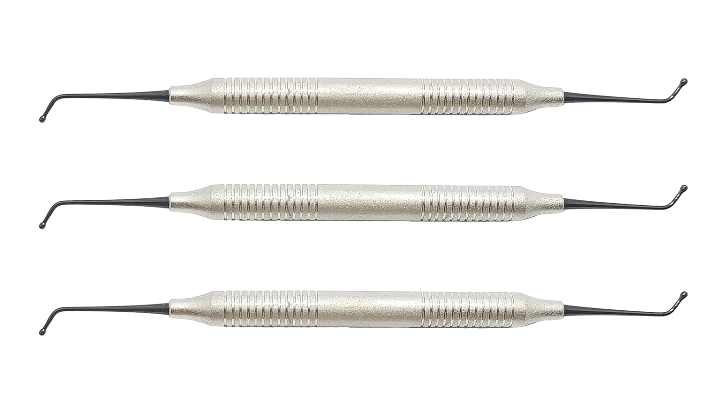 Ball Burnisher #18 – Double-End Dental Composite & Amalgam Instrument | Ergonomic Hollow Handle, Stainless Steel, 3-Piece Set #TNBB18