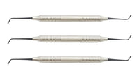 Brunissoir à boules n° 18 – Instrument dentaire à double extrémité pour obturations en composite et en amalgame | Manche creux ergonomique | Acier inoxydable | Lot de 3 pièces n° TNBB18