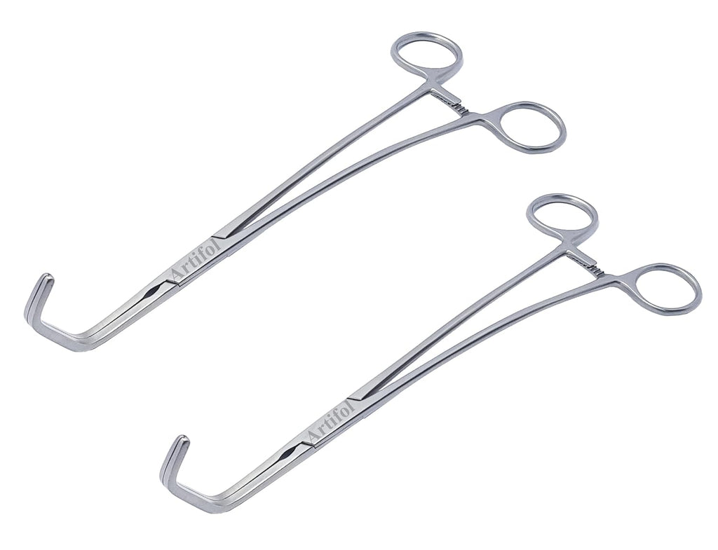 Satinsky DeBakey Atraumatische Klemme 25 cm (10") – Tangentiale Okklusionszange, 2-teiliges Edelstahl-Set