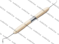 Strumenti per otturazioni in resina composita dentale CT5 – 17 cm (set da 3 pezzi) Punte di precisione a doppia estremità | Manici in silicone beige | #CT5