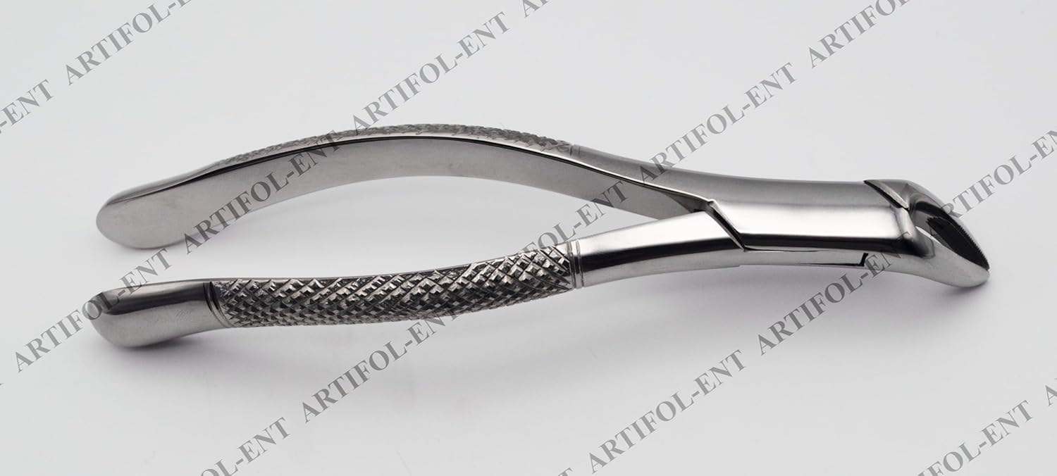 Precision Cryer-Style Extraction Forceps – Model 151 | Heavy-Duty Stainless Steel Gripping & Removal Tool | Angled Serrated Jaws, Ergonomic Handles & Durable Build | Ideal for Crafting & DIY Tasks #F151