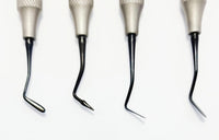 Dental Restorative Kit – 4 Pcs Double-Ended Black Titanium Coated Instruments | Stainless Steel Handles | Composite Resin Filling #tncipcl