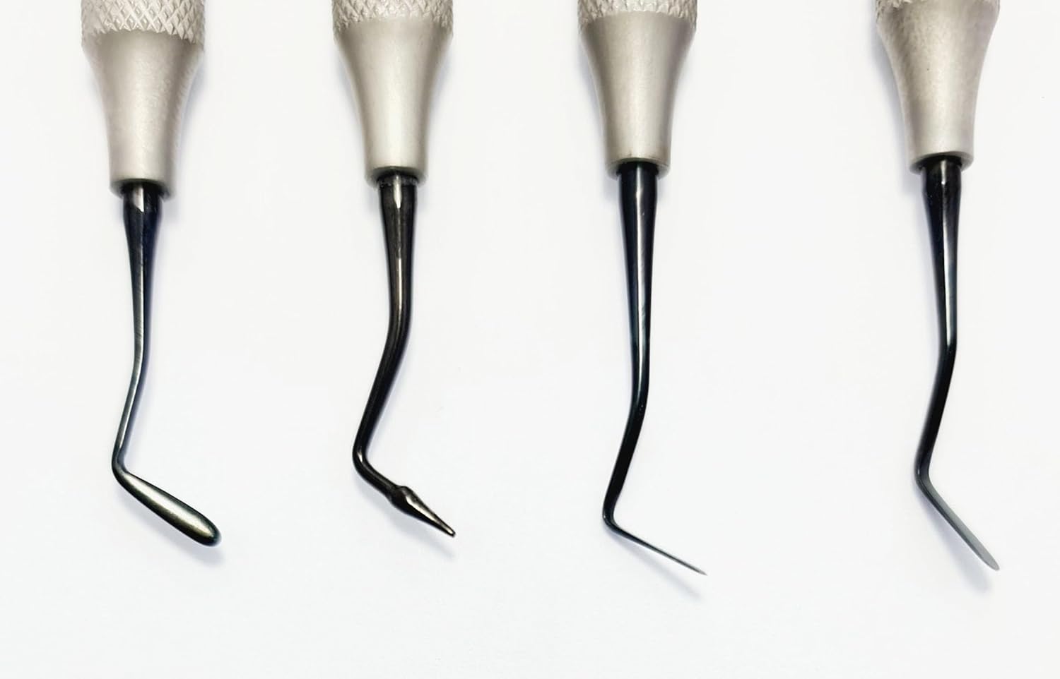 Dental Restorative Kit – 4 Pcs Double-Ended Black Titanium Coated Instruments | Stainless Steel Handles | Composite Resin Filling #tncipcl
