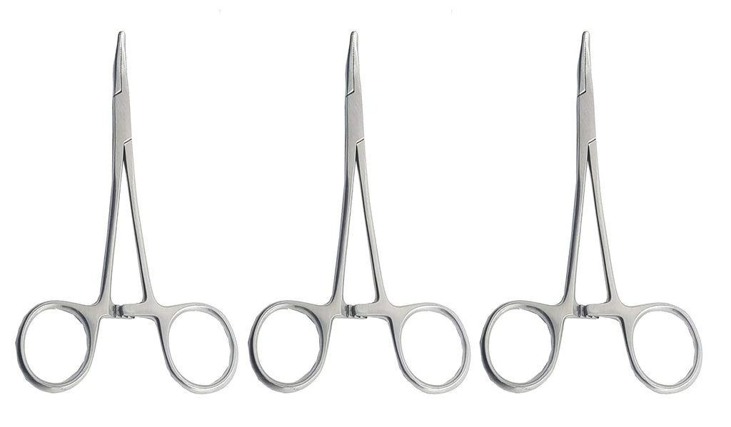 Micro Mosquito Artery Forceps – Curved & Straight, 12 cm (4.75") | Surgical Clamp Set (3 Pcs) Set #115910073