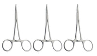 Mikro-Moskito-Arterienpinzette – gebogen &amp; gerade, 12 cm (4,75 Zoll) | Chirurgisches Klemmenset (3-teilig) Set Nr. 115910073