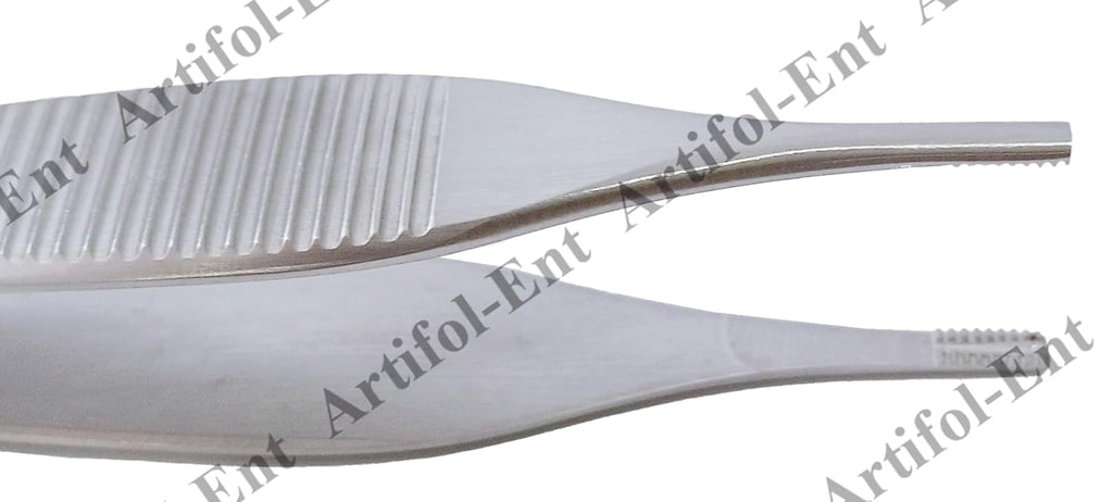 Adson Brown Tissue Forceps Set – 4 Pieces, 12 cm (4.7") | 9×9 Teeth | Premium Stainless Steel, Reusable & Autoclavable Set #114910119-1