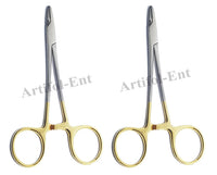 TC Webster Needle Holder 13 cm (5") – Tungsten Carbide Smooth Jaw Tips | Surgical Dental Suturing Instrument | Stainless Steel | 2 Pcs