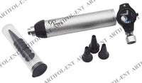 Fiber Otoscope Set – Solid Brass Fiber Optic Viewing Instrument | Bright Fiber Illumination, Precision Optical Lens | Reusable Medical Inspection Tool #OS10109