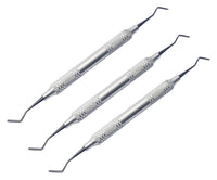 8A Gingival Retraction Cord Packer – Set di strumenti per otturazioni in composito (3 pezzi) | Punte rivestite in titanio nero – TNPFI8A
