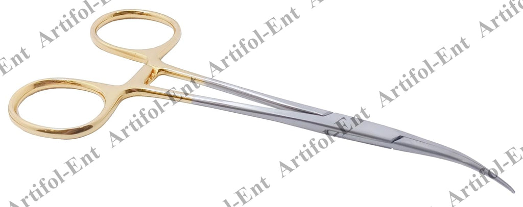 2-Piece No-Scalpel Vasectomy Fixator Forceps Kit – Stainless Steel, Ergonomic & Autoclavable Surgical Set | Blunt-Tip & Curved Forceps