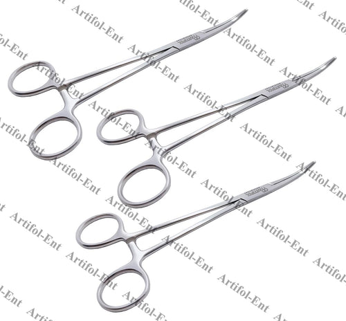 Pinces artérielles Adsson – 18,5 cm courbées | Lot de 3 pièces | Acier inoxydable | Autoclavables #115910183