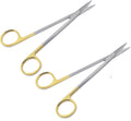 TC Kelly Scissors Set | 2-Piece Straight Scissors 16 cm | Tungsten Carbide Edges, Stainless Steel #S5002