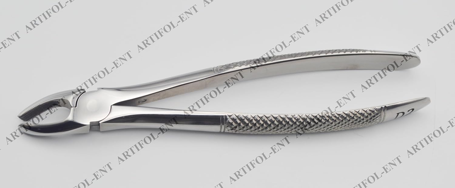 Professional Mead Extraction Forceps D2 – Deep-Grip Serrated Beaks | High-Performance Stainless Steel | Ergonomic Wide-Profile Handle & Precision Pivot #FMD2