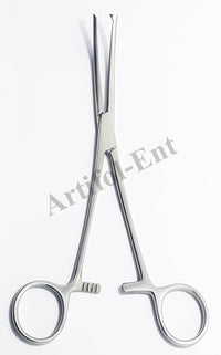 Rochester Ochsner (Kocher) Forceps – Curved, 1×2 Teeth, Serrated Jaws | Stainless Steel Surgical Clamps – 3 Pcs Set