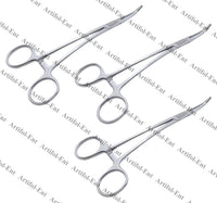 Overholt Artery Forceps – 18.5 cm Curved | 3 Pcs Set | Stainless Steel | Autoclavable #115910176