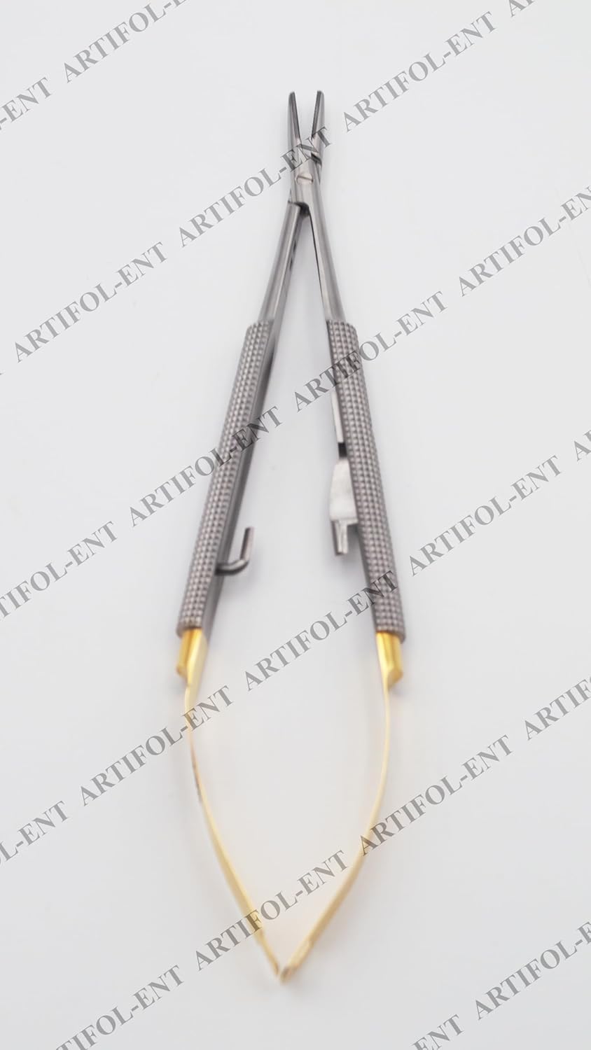Master-Pack: TC Castroviejo Micro-Needle Holders – 14 cm Straight (2 Pcs Set) Elite Tungsten Carbide (TC) Jaw Inserts | High-Precision Spring-Action Design | #132910215-1