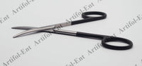 Elite Baby Metzenbaum „Super-Cut“ Schere – 12,5 cm gebogen | Professioneller Edelstahl | Rasiermesserscharfe und mikrogezahnte Präzisionsklinge