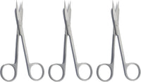 Goldman-Fox Premium Surgical Scissors Curved 13 cm – 3 Pcs | Sharp Cutting Edge | Precision Dissection Scissors #113910475