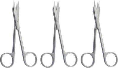 Goldman-Fox Premium Surgical Scissors Curved 13 cm – 3 Pcs | Sharp Cutting Edge | Precision Dissection Scissors #113910475