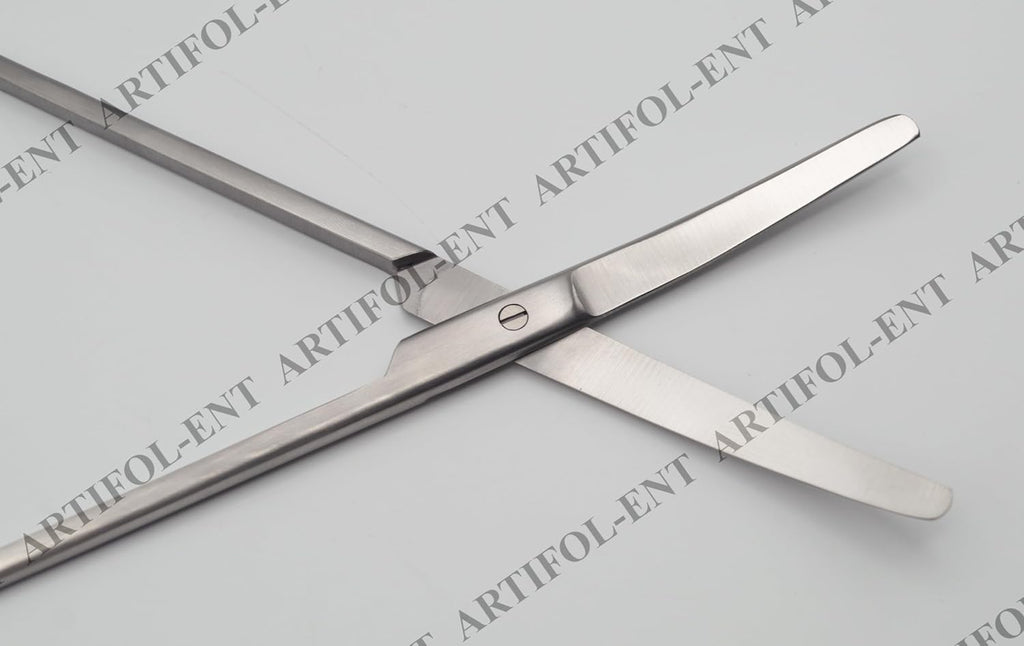 Professional Wertheim Gynaecological & Abdominal Scissors 22.5 cm Curved – Heavy-Duty Surgical Scissors | Blunt/Blunt Safety Tips, High-Performance Stainless Steel #113910116