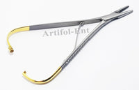 TC Mathieu Needle Holder 14cm (5.5”) – Tungsten Carbide Tips | Surgical Grade Dental Needle Holding Forceps | Reusable & Autoclavable | 2 Pcs Set #132060520
