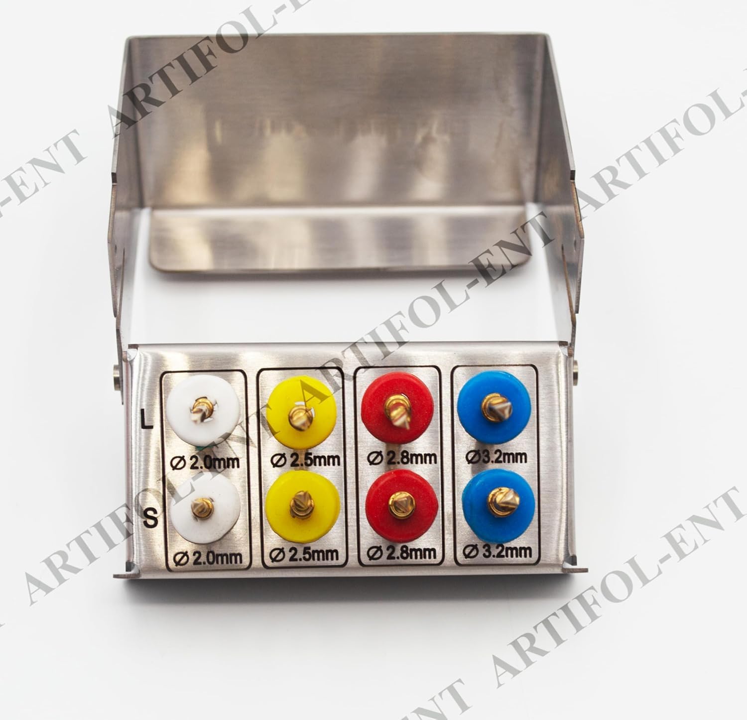 8 Pieces Lance Pilot Drills Kit | Precision Implant Starter Drills | Stainless Steel Construction | Sharp, Accurate Penetration | Reusable, Autoclavable #OS1086