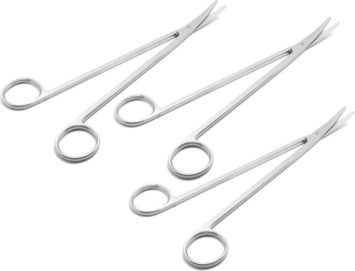 Metzenbaum Nelson Scissors – Curved, 25 cm | 3-Piece Set | Precision Dissecting Scissors | Reusable & Autoclavable #113910158