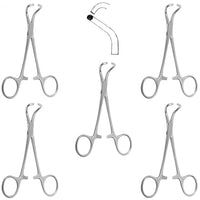 Pince à linge Tohoku Japan 10 cm (4") – 5 pièces Pinces à linge en acier inoxydable | Ensemble d'instruments chirurgicaux n° 115910352