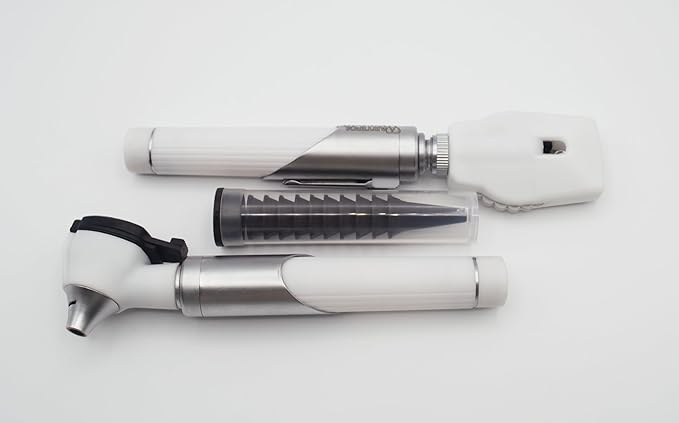 Student Home Use New Ent Otoscope & Ophthalmoscopes Examination Kit Fiber Optic Diagnostic Set Black Color OS1015