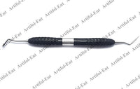 CT6 Dental Composite Resin Filling Instruments – 17 cm | 3 Pcs Set | Double Ended | Black Silicone Handle