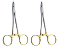 TC Webster naaldhouder 13 cm (5") – gladde bekrandukken van tungstencarbide | Chirurgisch-tandheelkundig hechlinstrument | Roestvrij staal | 2 stuks
