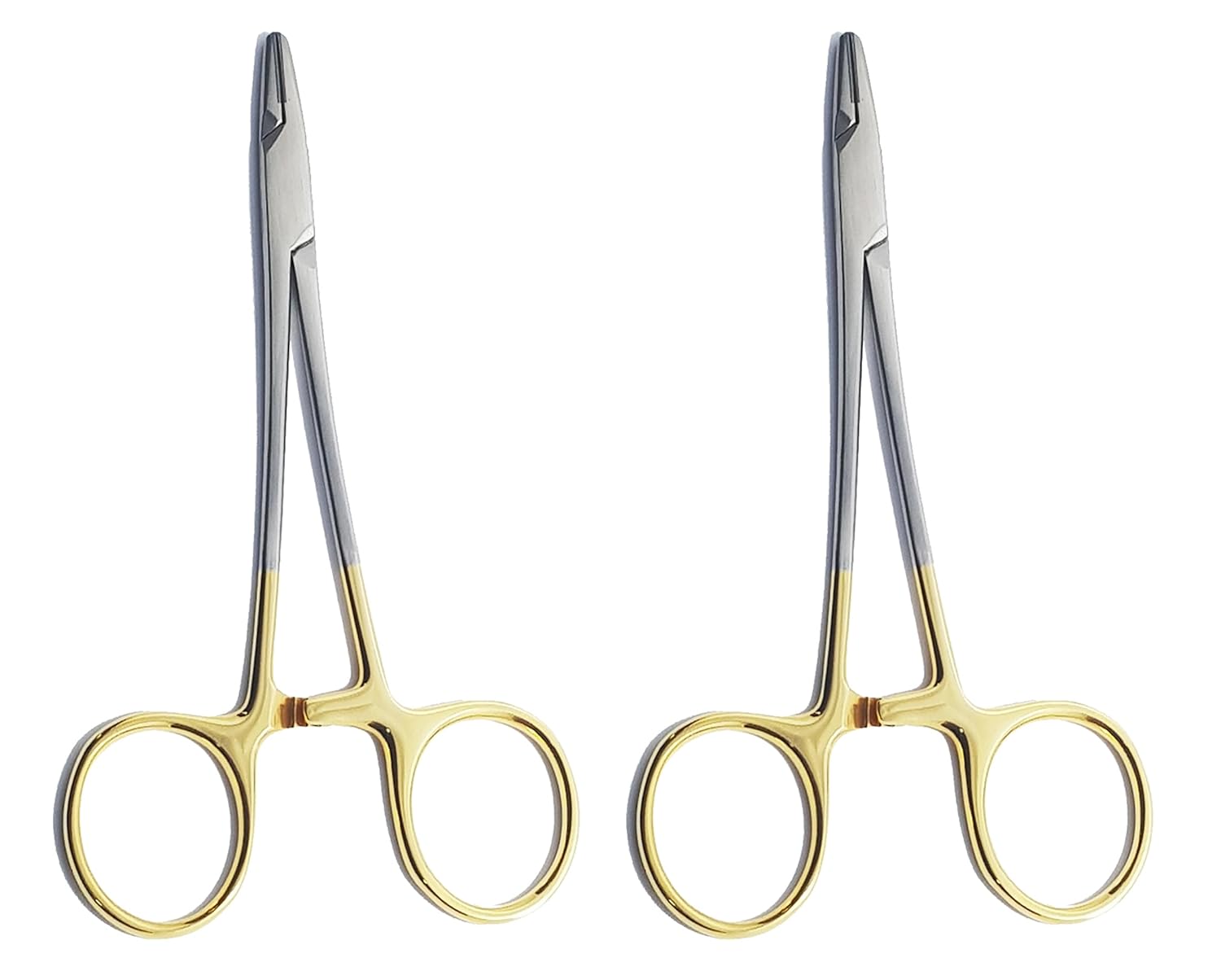 TC Webster Needle Holder 13 cm (5") – Tungsten Carbide Smooth Jaw Tips | Surgical Dental Suturing Instrument | Stainless Steel | 2 Pcs
