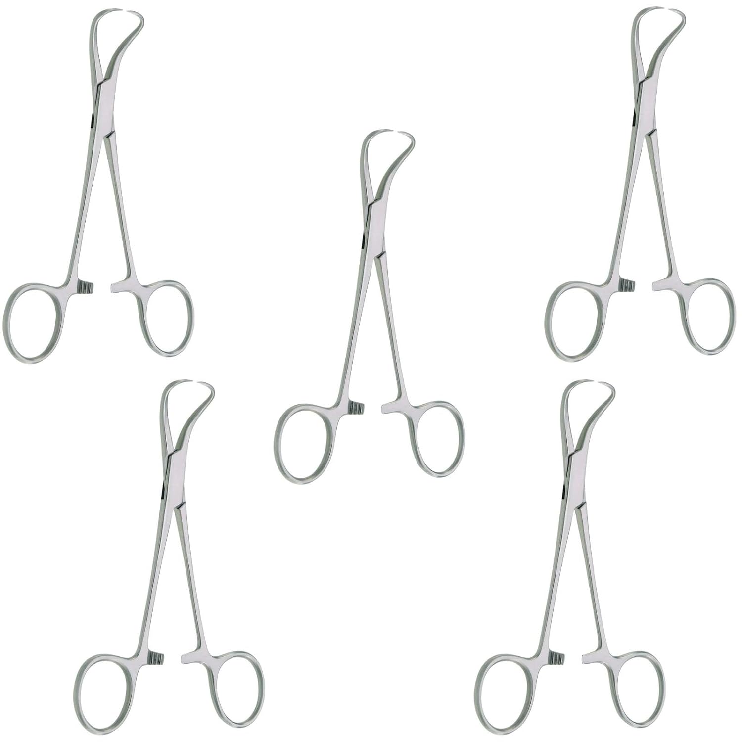 Backhaus Towel Clamp 11 cm (4.5”) – Stainless Steel Surgical Hemostatic Forceps (5 Pcs Set) #115910343