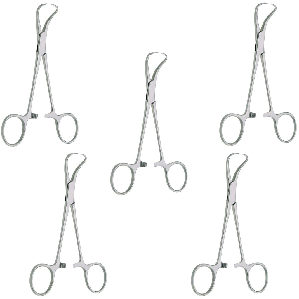 Backhaus Towel Clamp - 15cm (6") Stainless Steel Surgical Forceps 5 Pcs Set #115910345